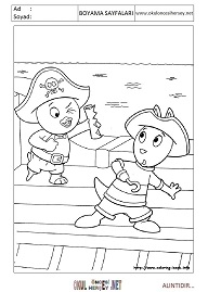 back-yardigans boyama sayfaları